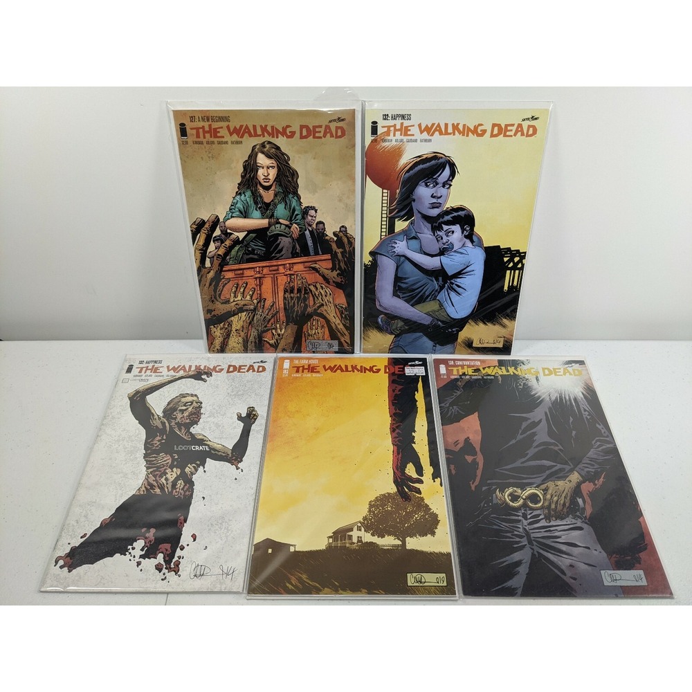 The Walking Dead Comic Lot Image Comics 127 132 138 193 Loot Crate Variant